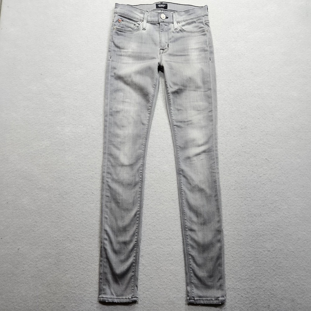 Hudson Jeans Womens 25 Gray Made in USA Nico Mid Rise Super Skinny Stretch 26x29